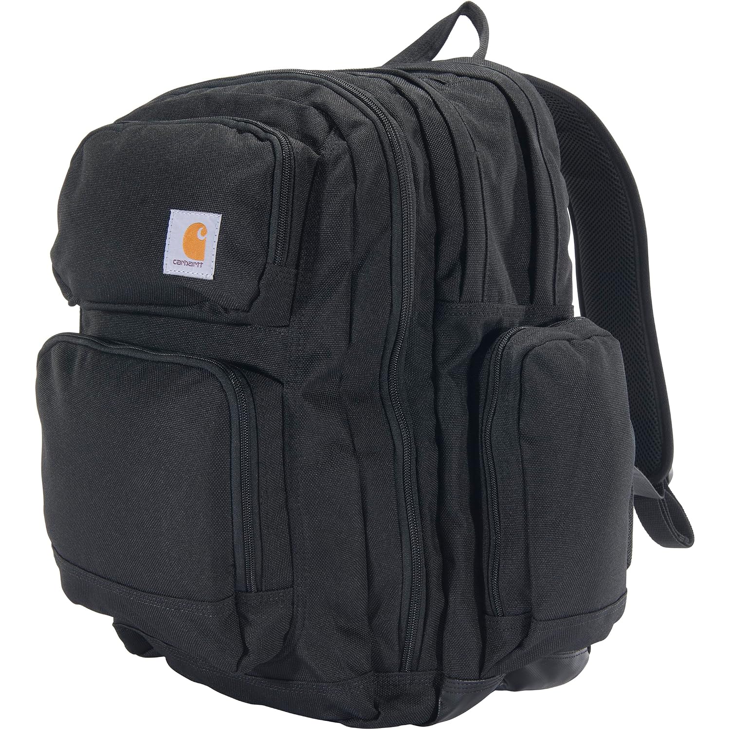 Carhartt 35L Triple-Compartment Backpack, Durable Pack With Laptop Sleeve And Duravax Abrasion Resistant Base, Black