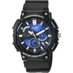 Casio Mcw200H Series | Men’S Analog Watch |100M Wr | Retrograde Chronograph | 1 Second Stopwatch | Date Display | Multi Dial | Resin Glass | Resin Case | Resin Band | 3 Year Batt