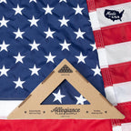 Allegiance Flags Made In Usa American Flags For Outside 3X5 Ft | Premium Us Flag With American-Sourced 200D Nylon, Embroidered Stars, Hand-Sewn Stripes | Heavy Duty All-Weather & Fade Resistant