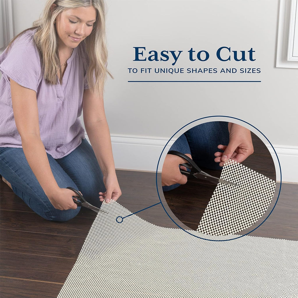 Veken Rug Gripper Pad for Hardwood Floors, Thick Non Slip Rug Pads for Area Rugs, Rug Grippers for Tile Floors, Under Carpet Anti Skid Mat, Keep Your Rugs Safe and in Place, 2x3 Ft