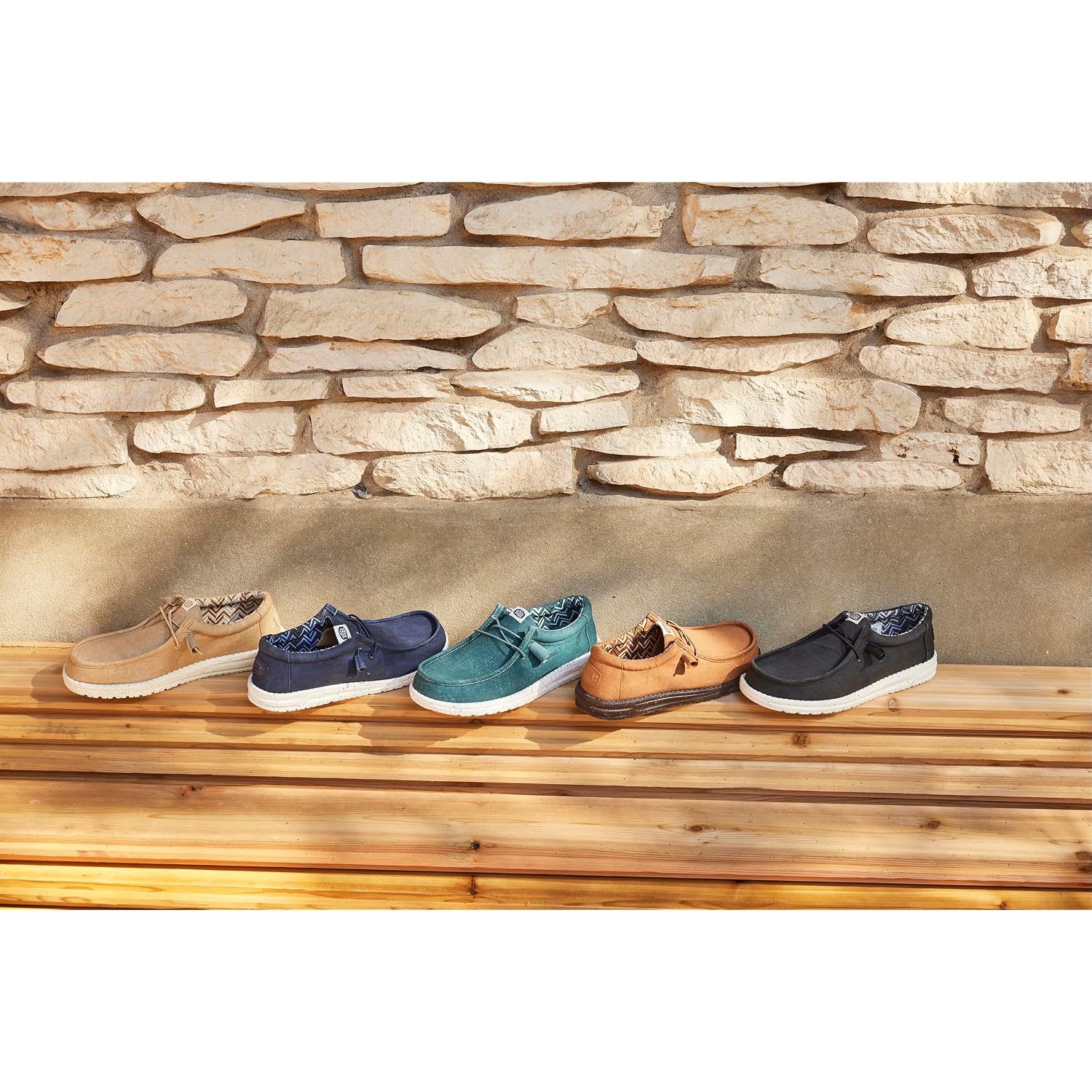 Heydude Men’S Wally Stretch Canvas Loafers | Lightweight Slip On Shoes | Casual Walking, Travel & Everyday Style