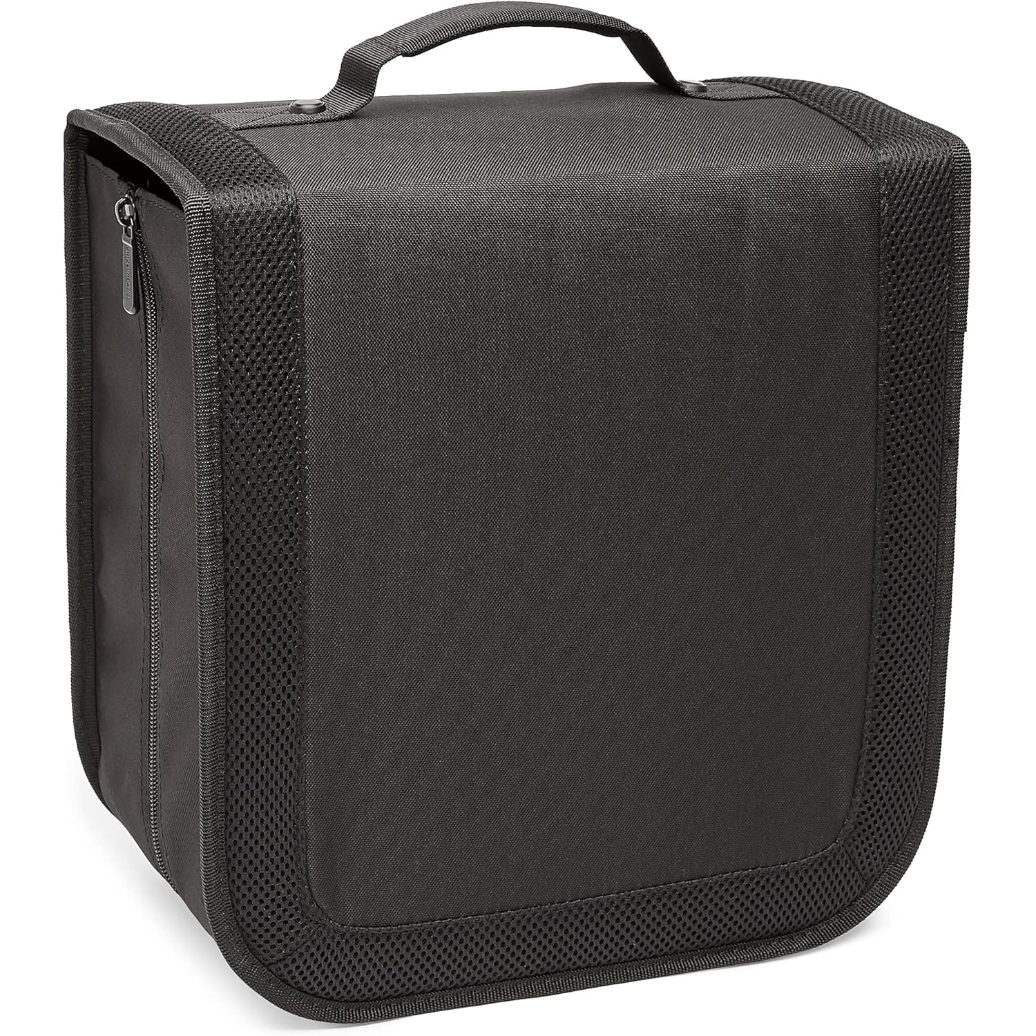 Amazon Basics Polyester CD/DVD Portable Storage Binder with Handle, 400-Capacity, Black