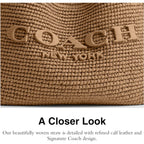 COACH Brooklyn Shoulder Bag 28 in Straw