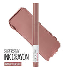 Maybelline Super Stay Ink Crayon Lipstick Makeup, Precision Tip Matte Lip Crayon With Built-In Sharpener, Longwear Up To 8Hrs, Trust Your Gut, Mauve Nude Pink, 1 Count