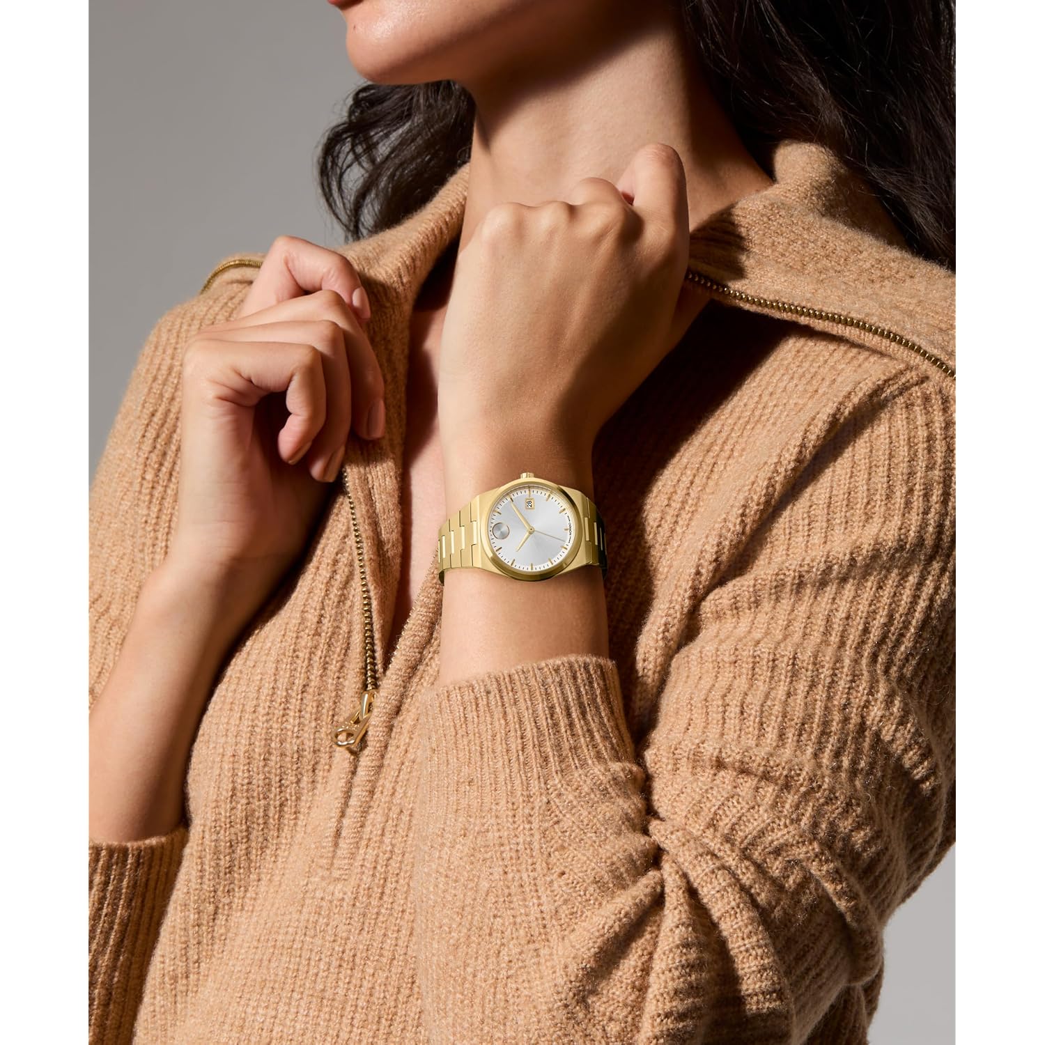 Movado Bold Quest Women'S Luxury Quartz Watch - Swiss Movement, Stainless Steel Bracelet, Water Resistance 50 Meters (5Atm) - Classic Timepiece - Gift For Her - 35Mm