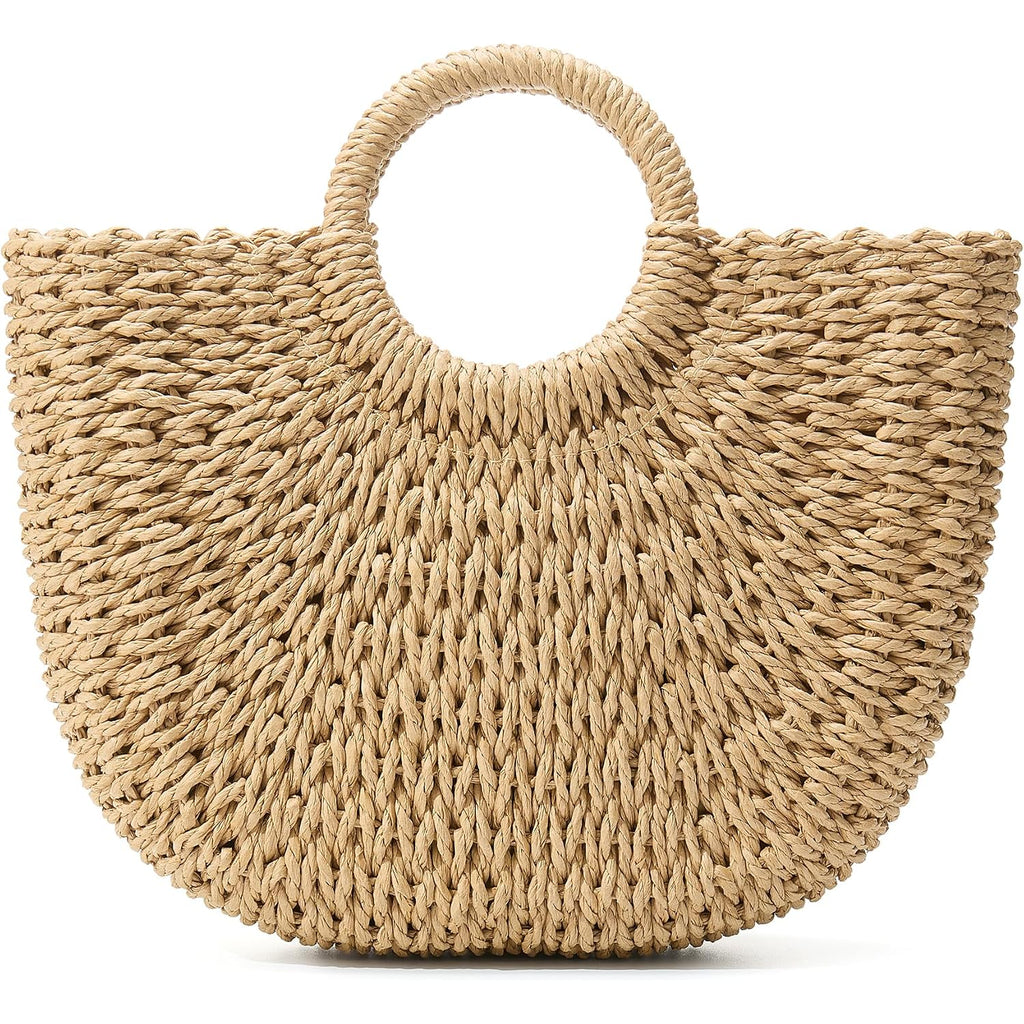 Summer Straw Beach Tote Bag For Women,Crossbody Bags Boho Purse,Handmade Straw Rattan Woven Handbag For Travel 2026