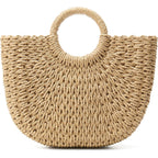 Summer Straw Beach Tote Bag For Women,Crossbody Bags Boho Purse,Handmade Straw Rattan Woven Handbag For Travel 2026