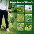 Walensee Weed Puller, Stand Up Weeder Hand Tool, Long Handle Garden Weeding Tool With 3 Claws, Hand Weed Hound Weed Puller For Dandelion, Standup Weed Root Pulling Tool And Picker, Grabber (1 Pack)