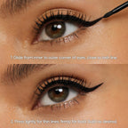 Almay Liquid Eyeliner, Waterproof, Fade-Proof Eye Makeup, Easy-To-Apply Liner Brush (Packaging May Vary), 221 Black
