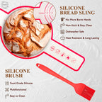 Complete Sourdough Starter Kit, Sourdough Bread Baking Supplies, Banneton Bread Proofing Basket With Sourdough Starter Jar, 9Inch Round Bread Proofing Basket, For Bread Baking