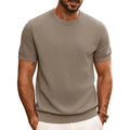 Pj Paul Jones Mens Casual T-Shirts Classic Short Sleeve Knit Tees Crewneck Solid Tee Shirts