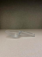 Rubbermaid Commercial Products Plastic Utility Ice Scooper, 6-Ounce, Clear, Dishwasher Safe Kitchen Scoop For Weddings/Bar/Ice Bucket/Kitchen/Popcorn