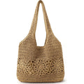 Beach Bag, Straw Beach Bags For Women, Floral Designed Beach Tote Lightweight Foldable Straw Bag