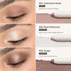 Cream Eyeshadow Stick Set, 3 Neutral Matte & Shimmer Waterproof | 3 Neutral Shades With Matte Beige & Shimmer Finishes, Buildable Color For Full Natural Everyday Eye Looks, Easy To Blend