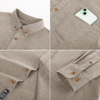 Pj Paul Jones Mens Classic Fit Linen Shirts Long Sleeve Button Down Business Casual Shirts