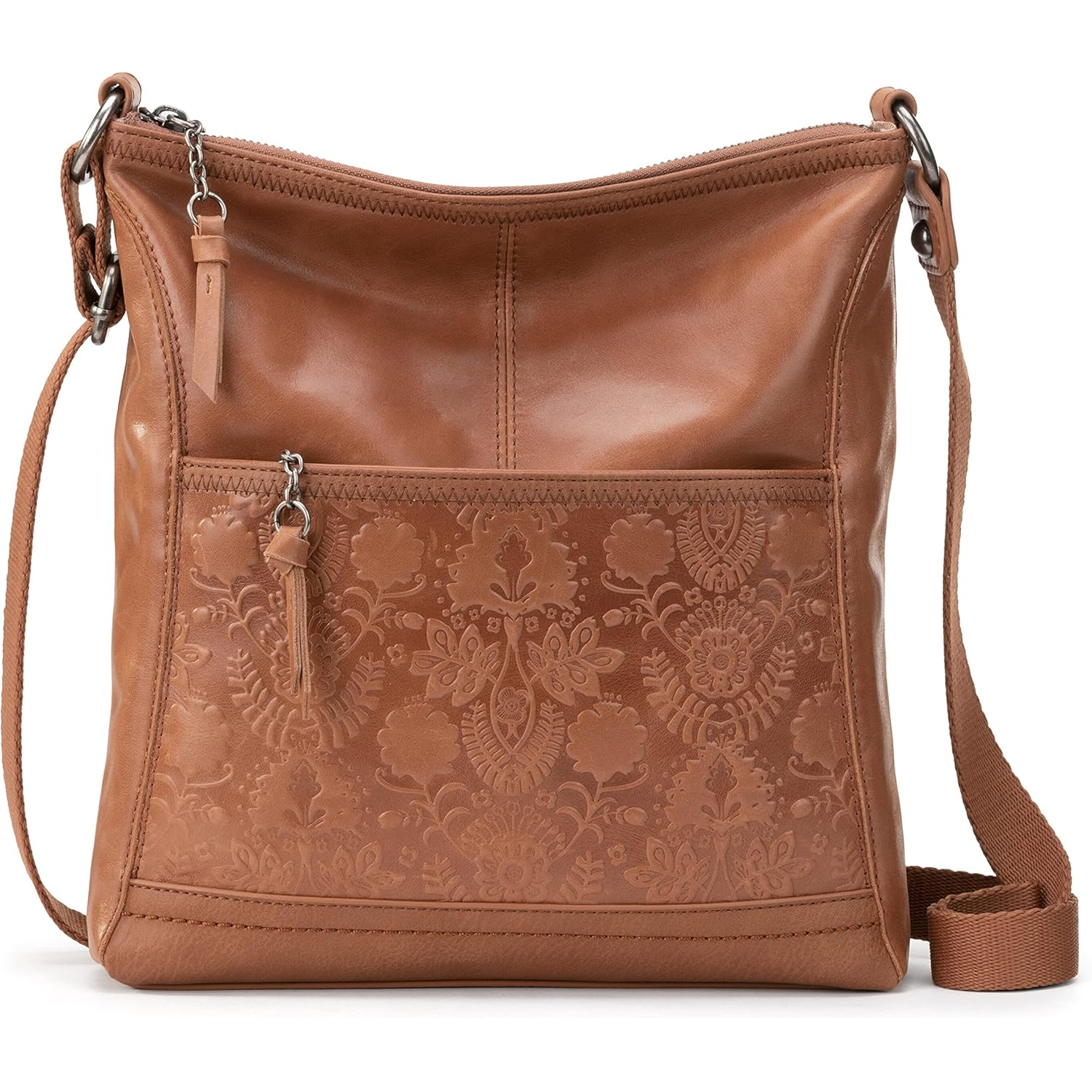 The Sak iris Leather Crossbody Purse - Women's Handbag for Everyday & Travel - Cross Body Bag With Zipper Closure