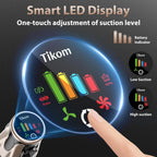 Tikom V850 Cordless Vacuum Cleaner For Home, 50000Pa/550W 70Mins Stick Vacuum With Led Touch Screen, 1.8L Dust Cup, Charging Wall Dock, Anti-Tangle, Lightweight Vacuum For Pet Hair, Hard Floor, Carpet