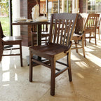 Flash Furniture Hercules Series School House Back Mahogany Wood Dining Chair, Traditional Elegant Wood Restaurant Chair, Walnut Wood