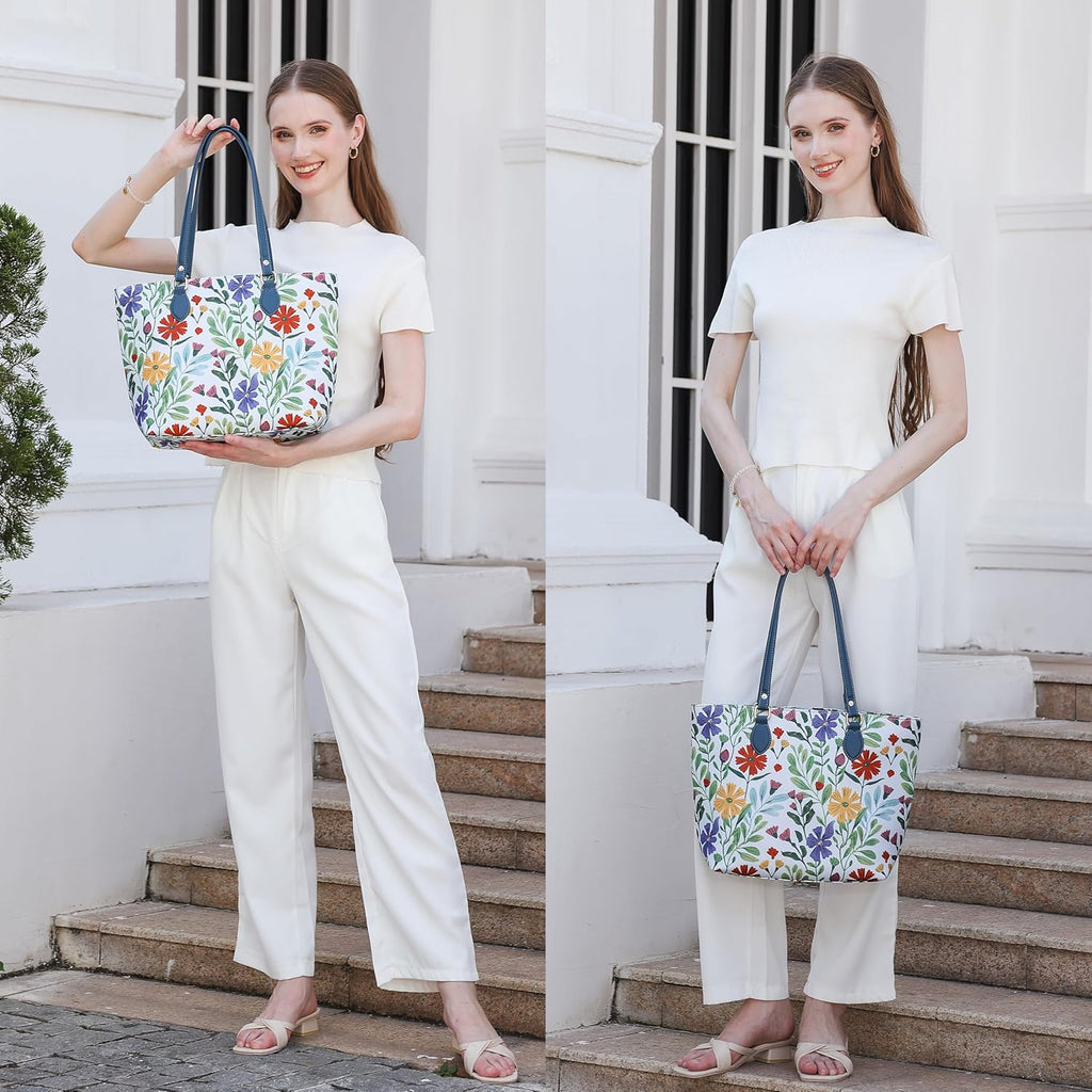 Tote Bags For Women, Tote Purse, Nylon Tote Bag, With Zipper And Pockets, Waterproof