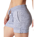 Womens Soft Sweat Shorts High Waisted Drawstring Lounge Shorts with Pockets