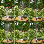 Aisitin Diy Solar Water Pump Kit For Water Feature Outdoor With 6 Nozzles | 2026 Solar Fountain Pump, Solar Powered Water Fountain For Bird Bath, Ponds, Garden, Fish Tank