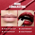 Focallure Metallic Liquid Lipstick,Non Stick Cup Lip Gloss,High Impact Lip Color With Transfer-Proof Wear,Long Lasting & Waterproof Lipstick Makeup For Women,Rd02 Painkiller