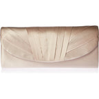 Jessica Mcclintock Women'S Angel Satin Tuxedo Flap Evening Clutch | Satin