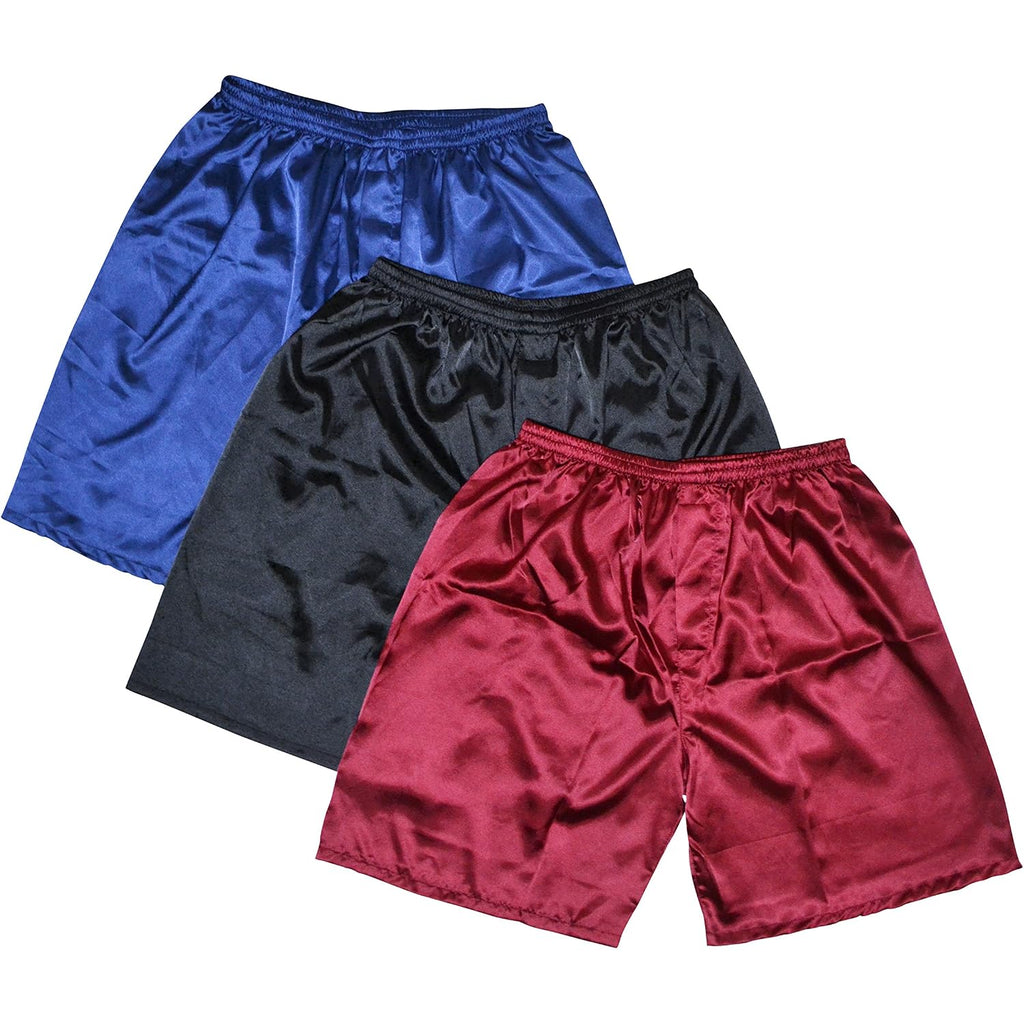 Tony And Candice Men'S Satin Boxers Shorts Combo Pack Underwear