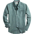 Mens Oxford Shirts Long Sleeve Slim Fit Lightweight Casual Button Down Shirts With Pocket