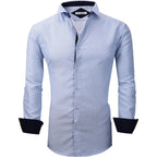 Alex Vando Mens Printed Dress Shirts Long Sleeve Regular Fit Button Down Shirt