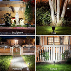 Jejot Solar Spot Lights Outdoor Waterproof,4 Pack,2 Lighting Modes Solar Spotlights, Solar Lights For Yard Garden Lawn Landscape,Cool White