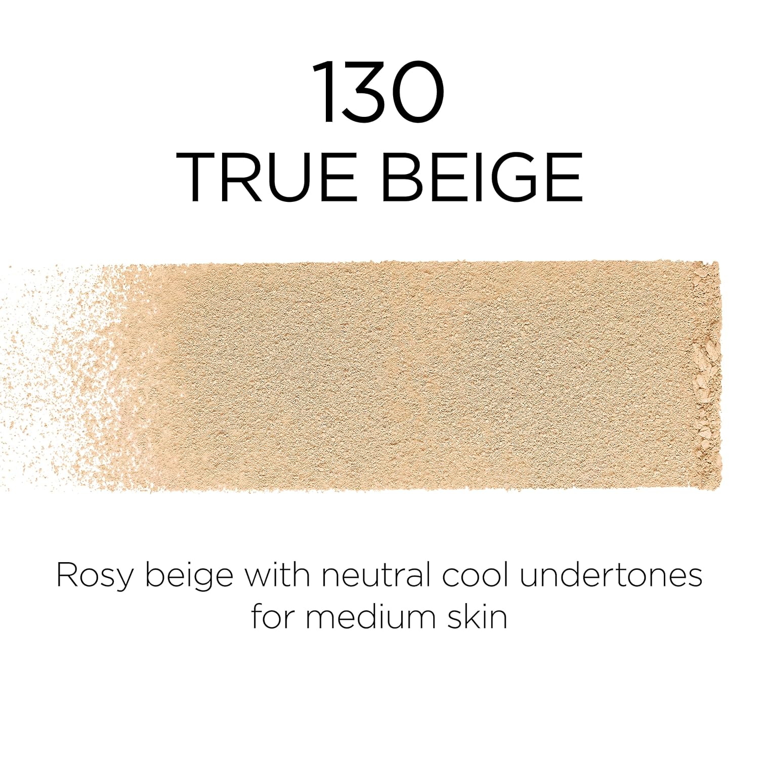 L'Oreal Paris Makeup Infallible Fresh Wear Foundation in a Powder, Up to 24H Wear, Waterproof, True Beige, 0.31 oz. (Packaging May Vary)
