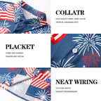 Men'S Casual Button Down Shirts Regular Fit Short Sleeve Hawaiian Shirt For Men