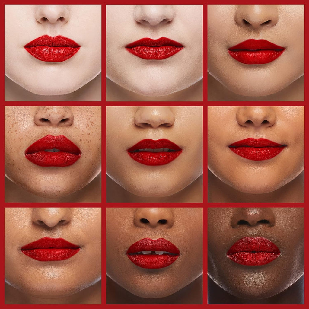 Maybelline Color Sensational Lipstick, Lip Makeup, Matte Finish, Hydrating Lipstick, Nude, Pink, Red, Plum Lip Color, Siren In Scarlet, 0.15 oz; (Packaging May Vary)