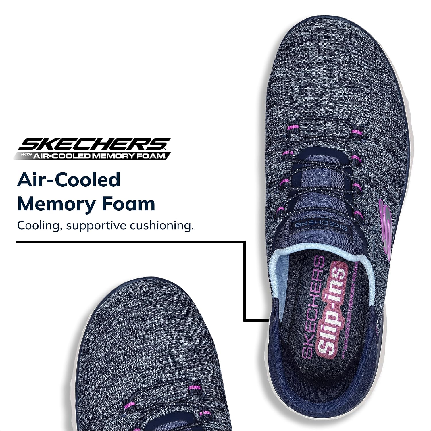 Skechers Women'S Summits Dazzling Haze Hands Free Slip-Ins Sneaker