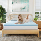 Egohome 3 Inch Queen Memory Foam Mattress Topper- Cooling Gel Infused