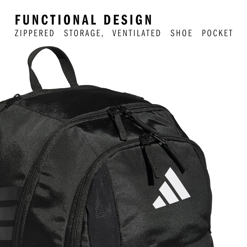 Adidas Stadium 4 Soccer Backpack – Team Sports Bag With Ball Pocket, 36L