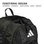 Adidas Stadium 4 Soccer Backpack – Team Sports Bag With Ball Pocket, 36L
