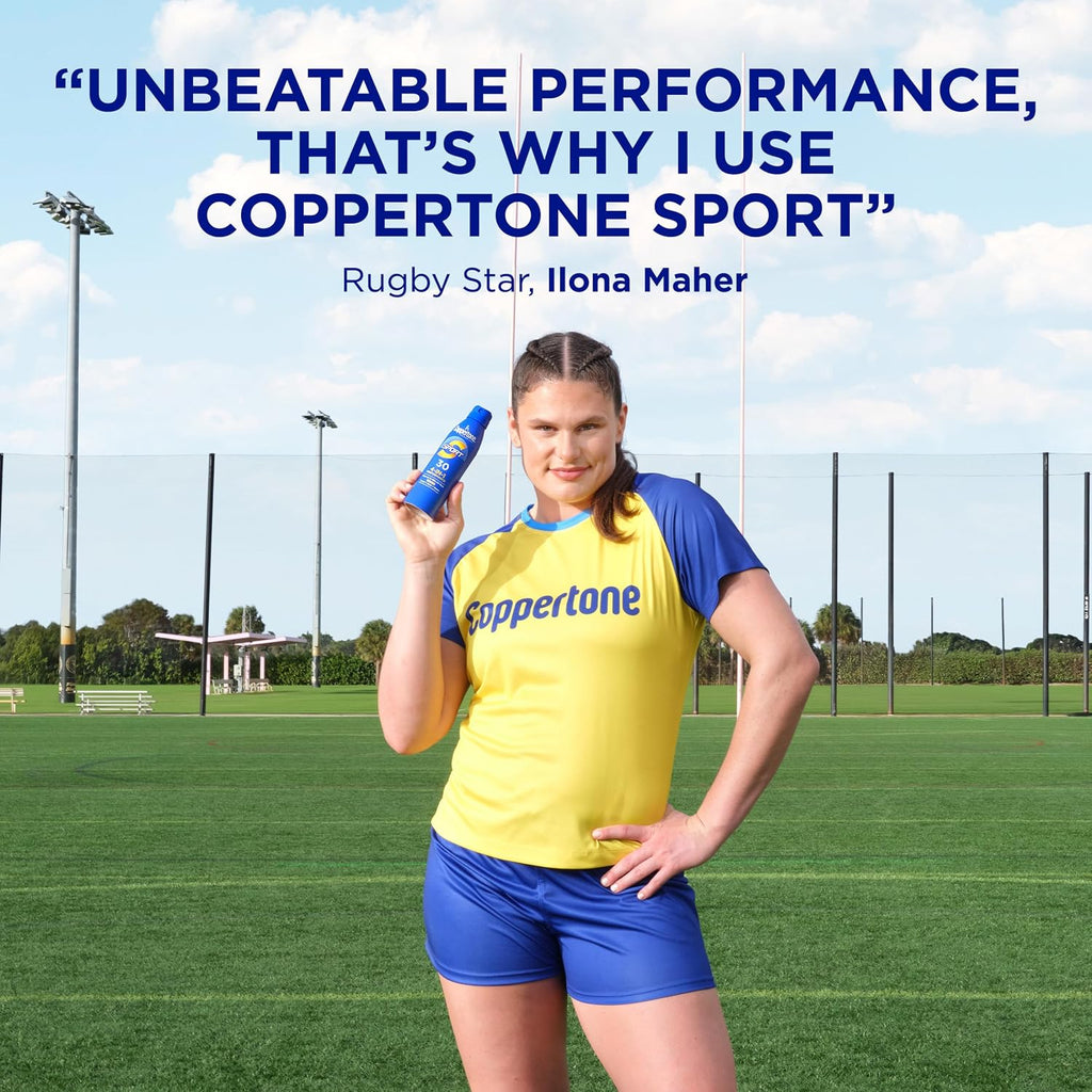 Coppertone Sport Sunscreen Spray Spf 30, Water Resistant Spray Sunscreen For Body, 5.5 Oz (Packaging May Vary)