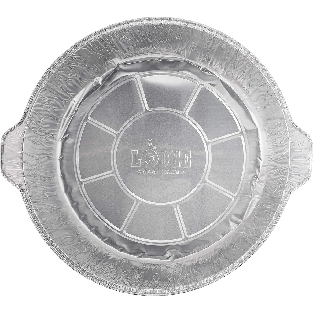 Lodge Silver 12 Inch Aluminum Foil Dutch Oven Liner - 100% Recyclable Dutch Oven Liner - Easy Camp Cooking Cleanup - 12 Pack
