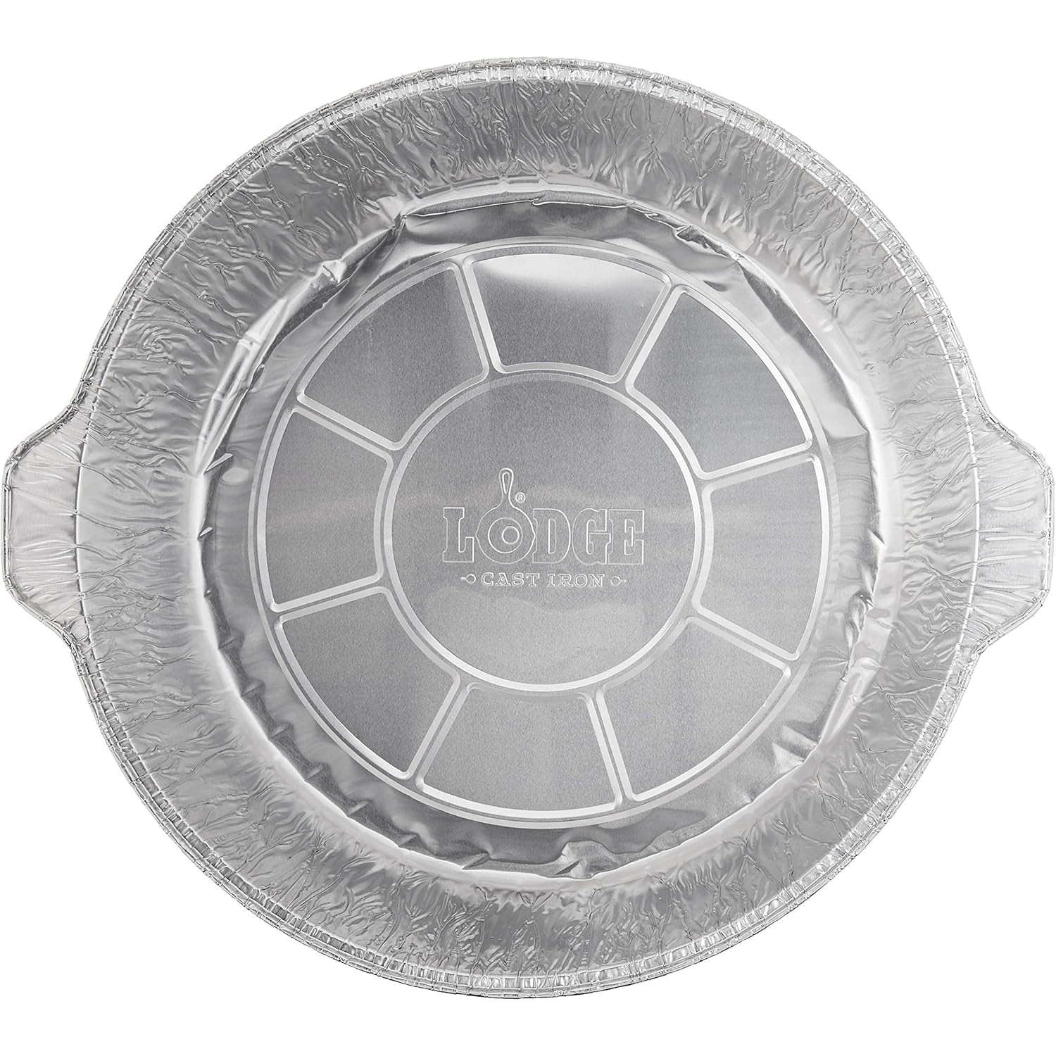 Lodge Silver 12 Inch Aluminum Foil Dutch Oven Liner - 100% Recyclable Dutch Oven Liner - Easy Camp Cooking Cleanup - 12 Pack