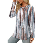 Ofeefan Long Sleeve Shirts For Women Crewneck Basic Tunic Tops Loose Fit Dressy Early Fall Fashion Clothes 2026