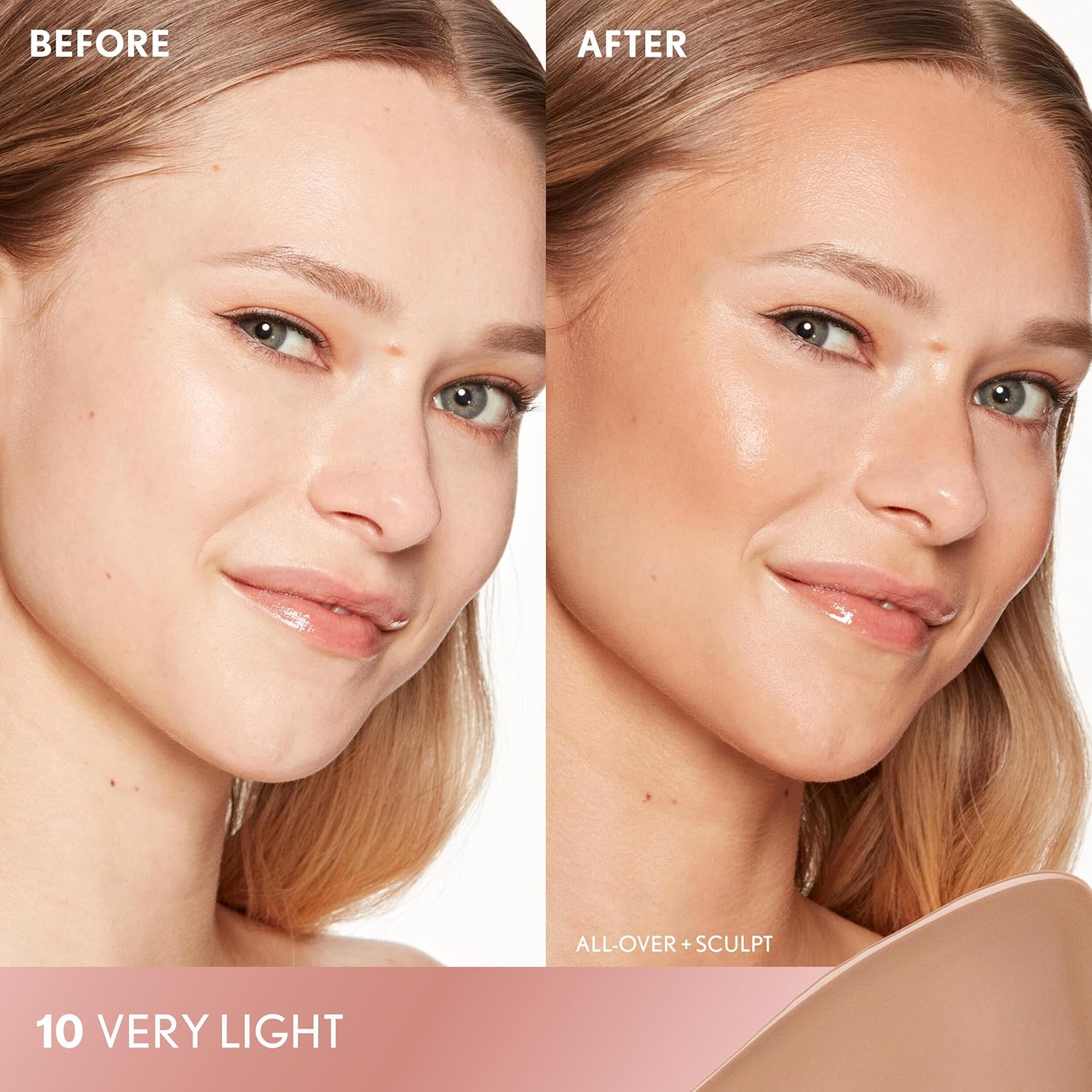 COVERGIRL TruBlend Sun & Sculpt Bronzing Glow Serum, Buildable, Radiant Glow, Wand and Pump Applicator - 10 Very Light