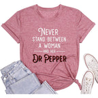 MNLYBABY Funny Saying Shirt for Women Letters Graphic Short Sleeve Casual Top Tees Pink