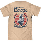 Tee Luv Men'S Original Coors Rodeo Legend Double Sided Beer Logo Shirt