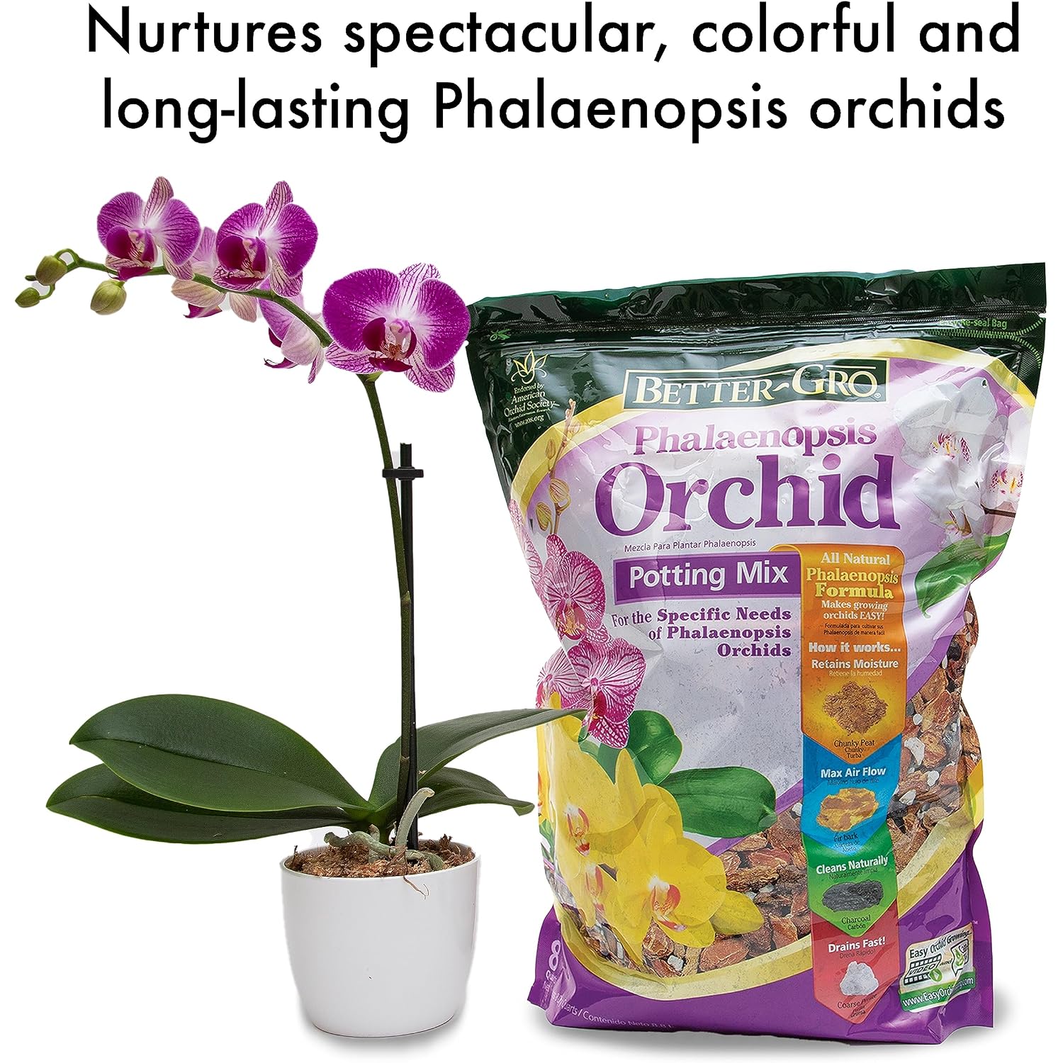 Sun Bulb 5011 Better-Gro Phalaenopsis Mix, 8 Quarts
