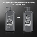 Dove Men + Care Body And Face Scrub Charcoal + Clay Body Wash For Men With 24-Hour Nourishing Micromoisture Technology 30 Oz