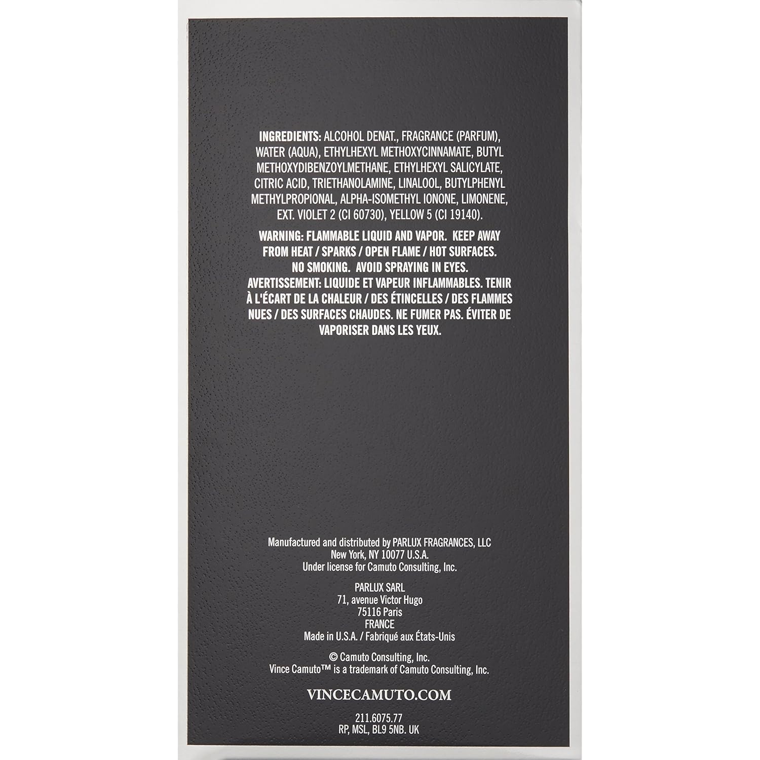 Vince Camuto Eau de Toilette Spray Cologne for Men, Fresh and Woody Scent, Notes of Bergamot, Sensual Leather, Vetiver, Rich Musk, Long Lasting Fragrance