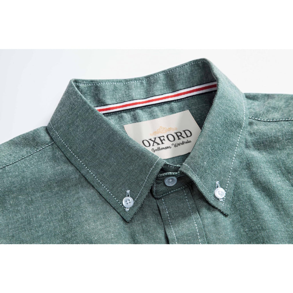 Mens Oxford Shirts Long Sleeve Slim Fit Lightweight Casual Button Down Shirts With Pocket