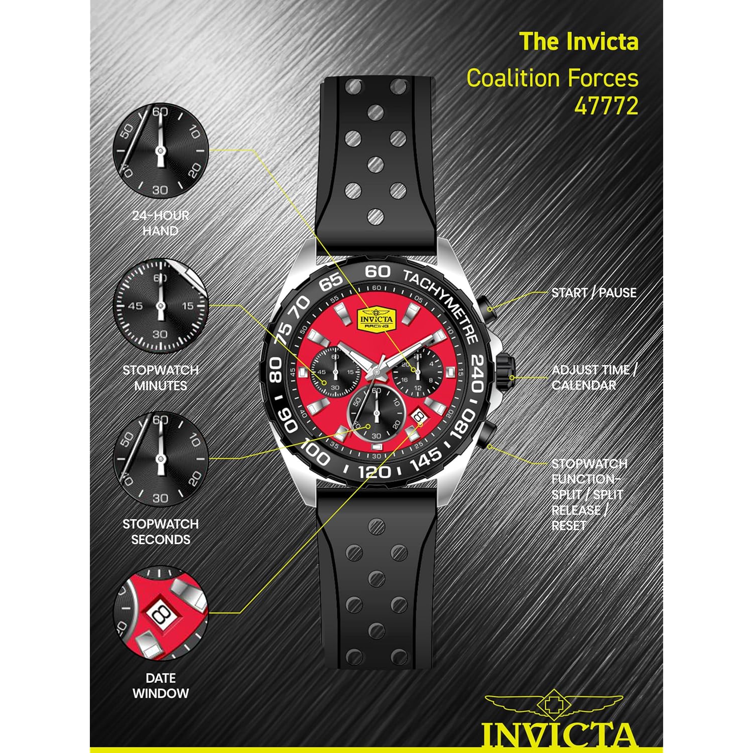 Invicta Racing Men 43Mm Vd53 Quartz